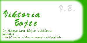 viktoria bojte business card